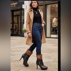 Michael Kors Dark Indigo High-Rise Skinny Jeans